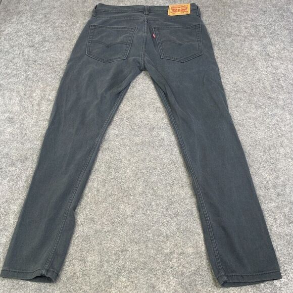 Levis Jeans Men 512 Slim Fit Tapered Leg Medium Wash Tag 30x30 Stained - Picture 9 of 11